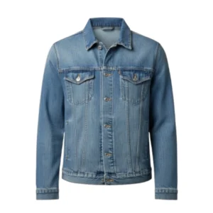 Men Classic Blue Denim Trucker Jacket