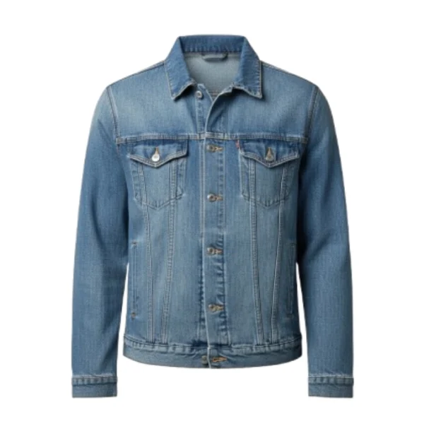 Men Classic Blue Denim Trucker Jacket