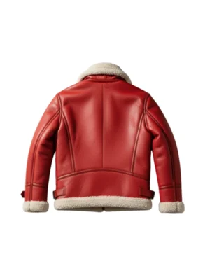 Shearling Red Leather Jacket