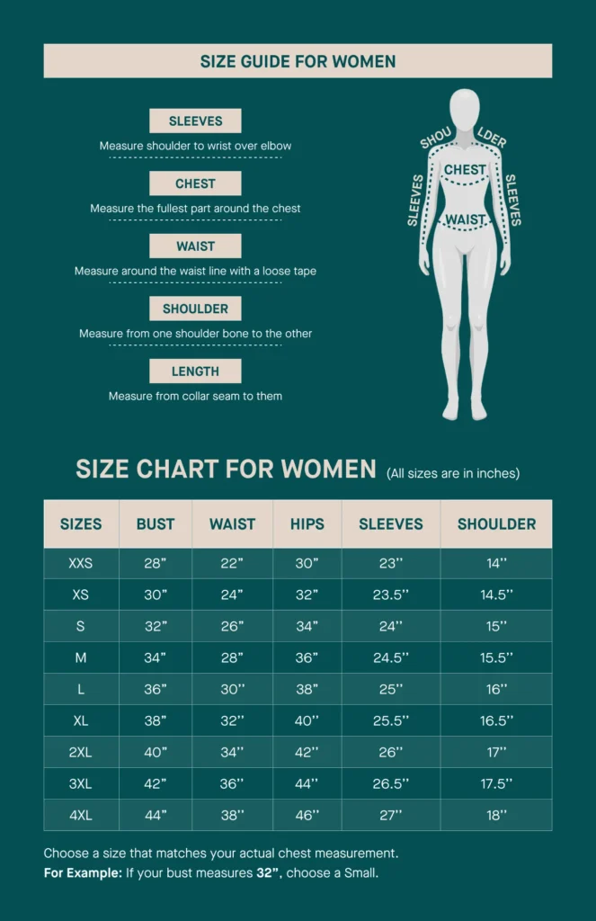 Jacket Cult Size Guide For Women
