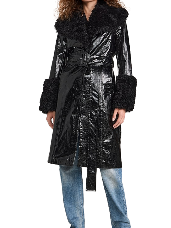 Aimee Lou Wood Daddy Issues S02 Black Coat