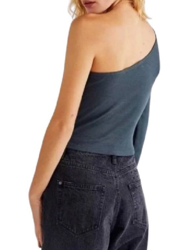 Big-Brother-USA-Ashley-Hollis-Floral-One-Shoulder-Navy-Blue-Top