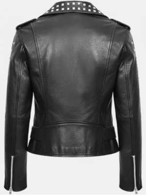 Black Leather Moto Jacket