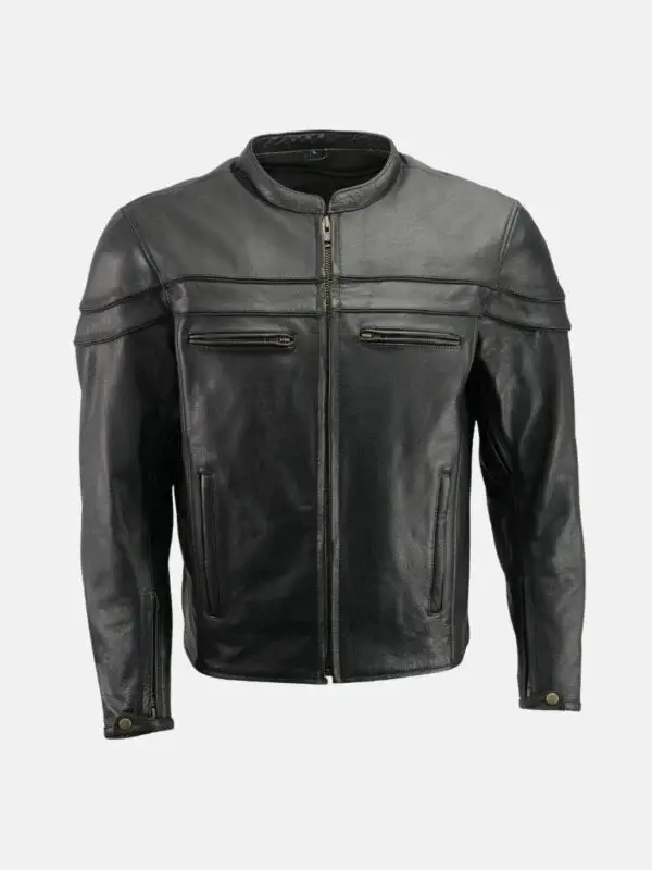 Black Leather Motorcycle Jacket