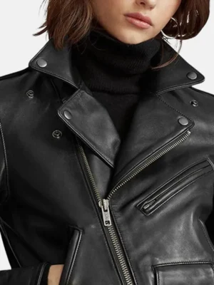 Black Leather Motorcycle Jacket