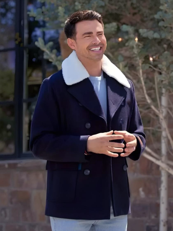Finding Mr. Christmas S02 Jonathan Bennett Blue Peacoat