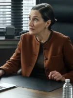 Mayor Of Kingstown S04 Nina Hobbs Brown Jacket