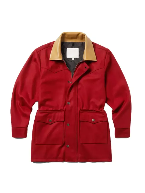 Rose Reid Christmas On Every Page Red Coat