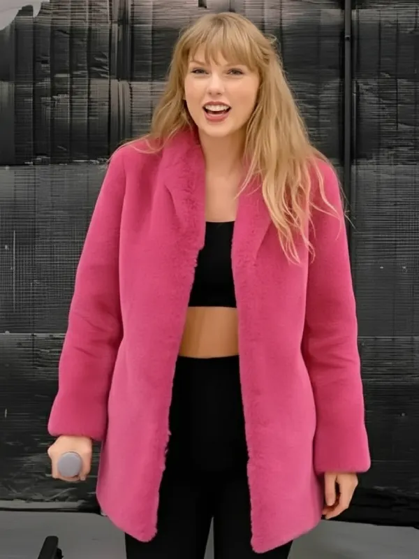 Taylor Swift Pink Fur Jacket
