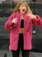 The End of an Era Taylor Swift Pink Fur Jacket