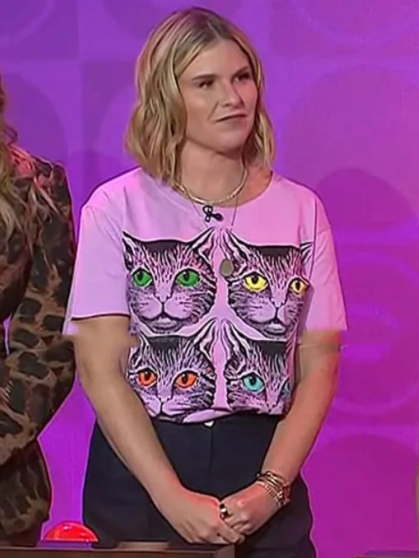 The-Today-Show-2025-Jenna-Bush-Hager-Cat-Print-T-Shirt