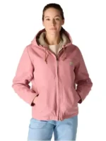 Women Sherpa Lined Pink Jacket