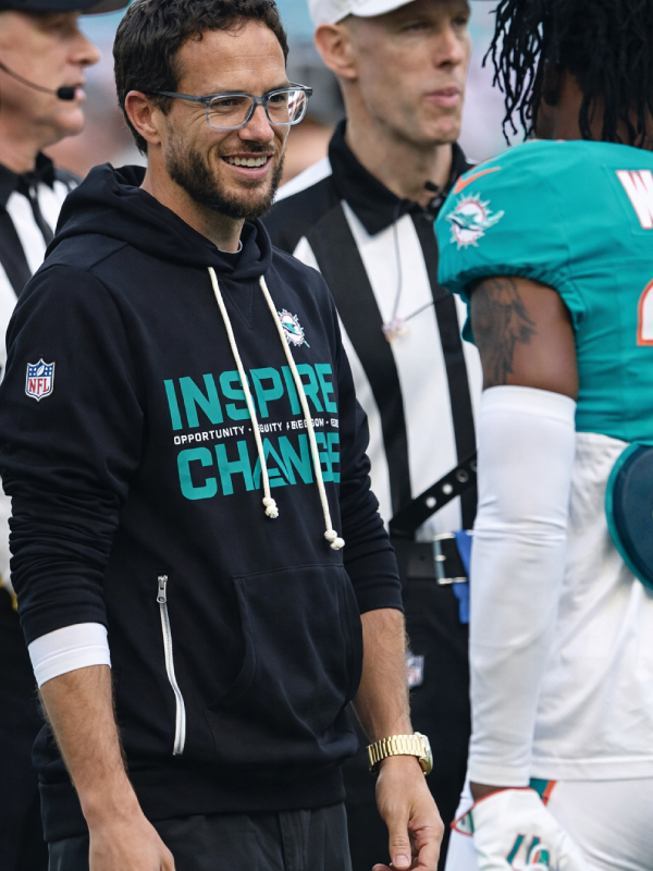 2025 Miami Dolphins Mike McDaniel Inspire Change Hoodie Black