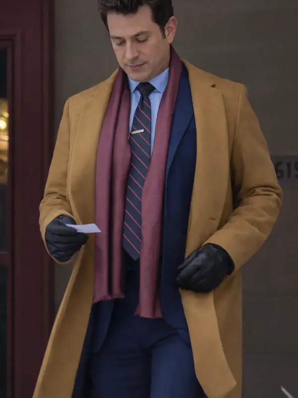 A Royal Christmas Tail 2025 Prince Edward Brown Wool Coat