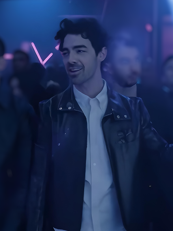 A-Very-Jonas-Christmas-Movie-Joe-Jonas-Black-Leather