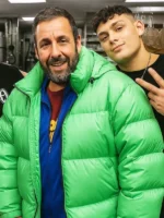 Adam-Sandler-Green-Puffer-Jacket