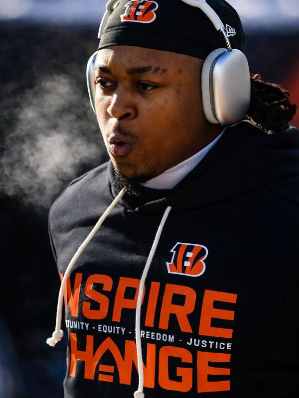 Black Fleece Pullover Bengals Changemaker Hoodie