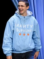Blue-Marty-Supreme-Hoodie-Jacket-The-Tonight-Show-2025-Timothee-Chalamet