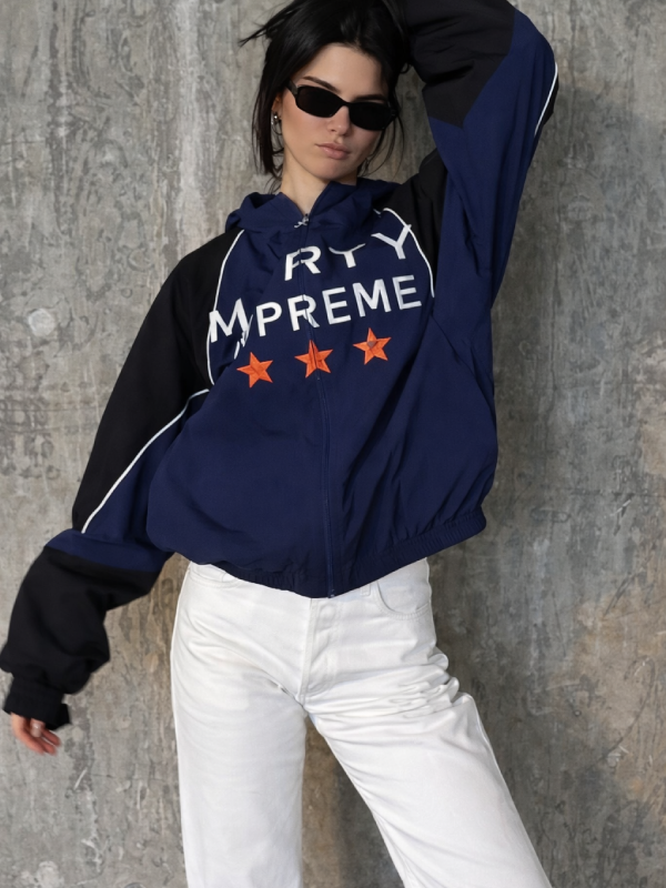 Blue and Black Marty Supreme Jacket