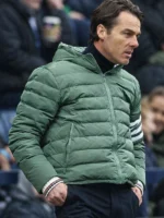 Burnley Scott Parker Green Hooded Puffer Jacket