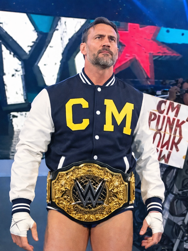 CM Punk Steiner Bros University of Michigan Jacket