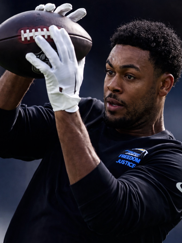 Chargers Opportunity Equity Freedom Justice 2025 Black T-Shirt