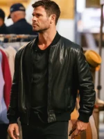 Chris-Hemsworth-Crime-101-Black-Jacket