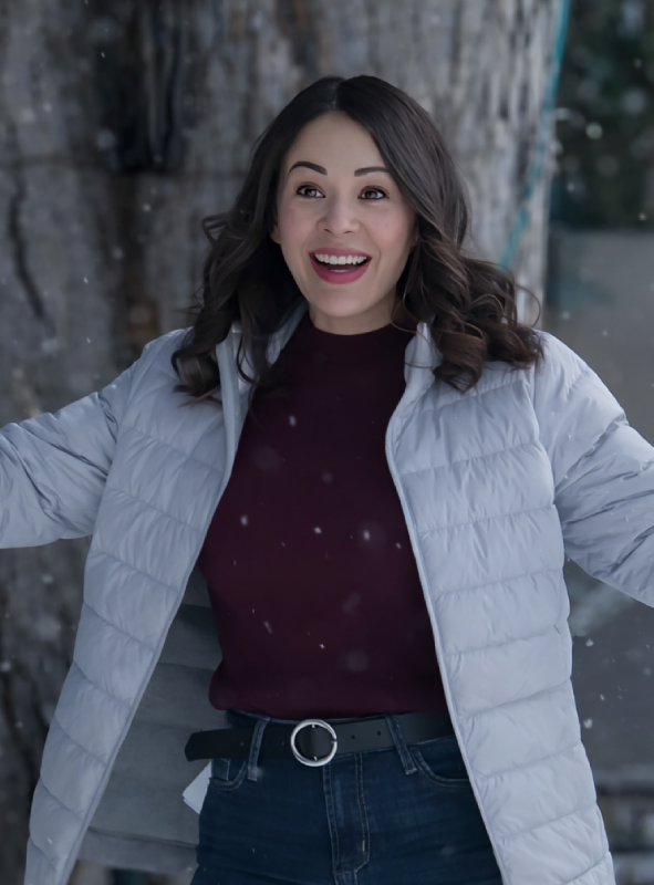 Christmas On Duty Janel Parrish Puffer Jacket