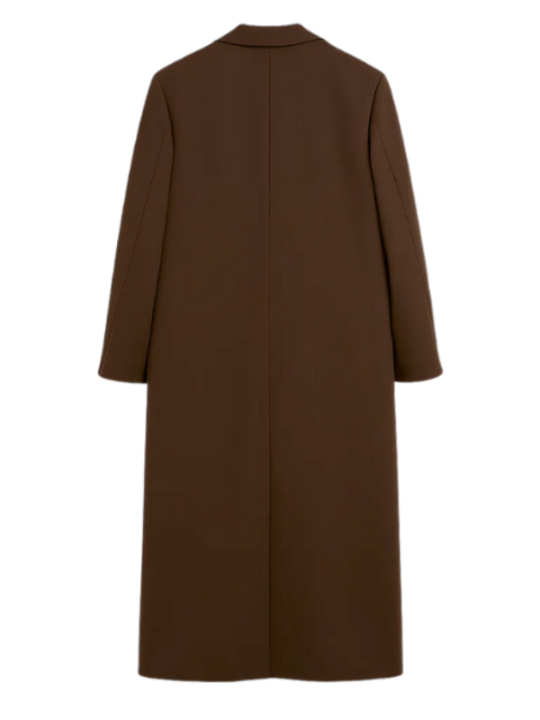 Claudia Winkleman The Traitors Brown Coat