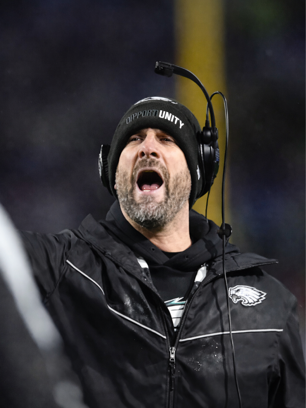 Coach Nick Sirianni Philadelphia Eagles Black Hooded Jacket