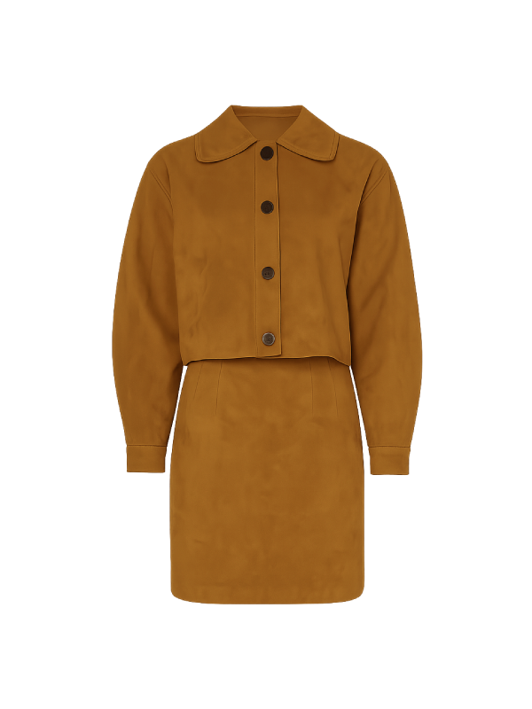 Emma-Stone-Bugonia-Promotion-SiriusXM-Suede-Jacket