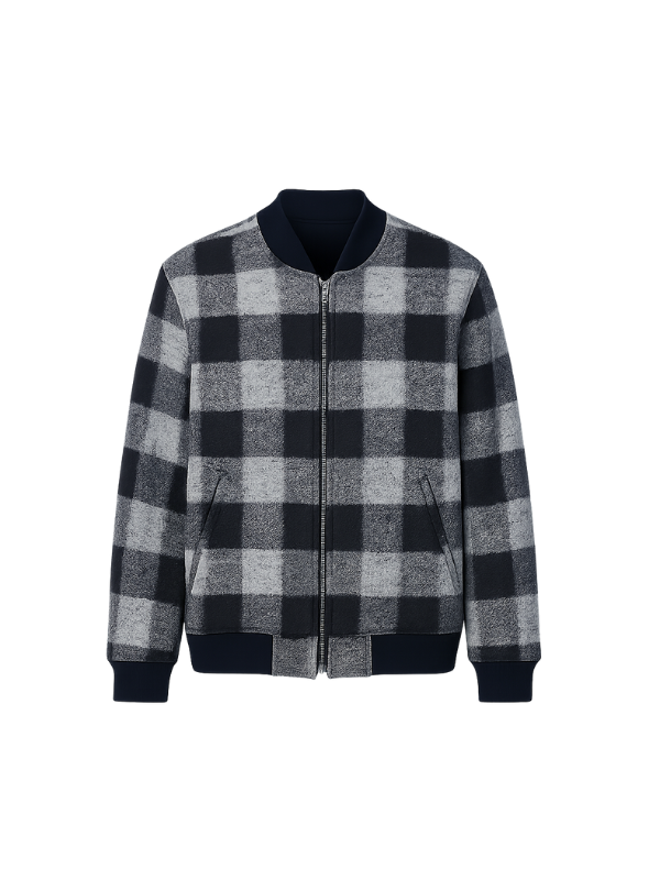 Finding-Mr.-Christmas-S02-Jonathan-Bennett-Wool-Plaid-Jacket