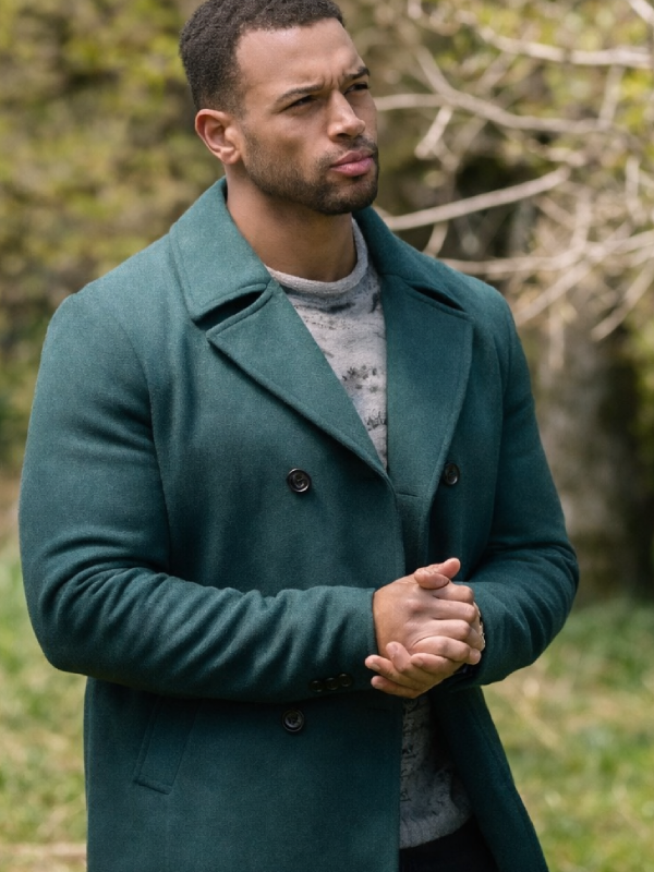Finding Mr. Christmas S02 Marcus Brodie Green Coat