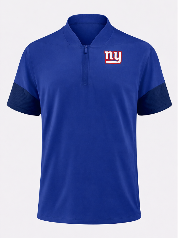 Giants Mike Kafka Half Zip T-Shirt
