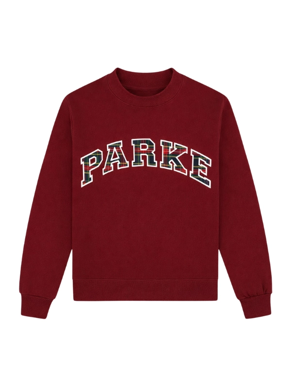 Holiday Plaid Varsity Mockneck Sweatshirt