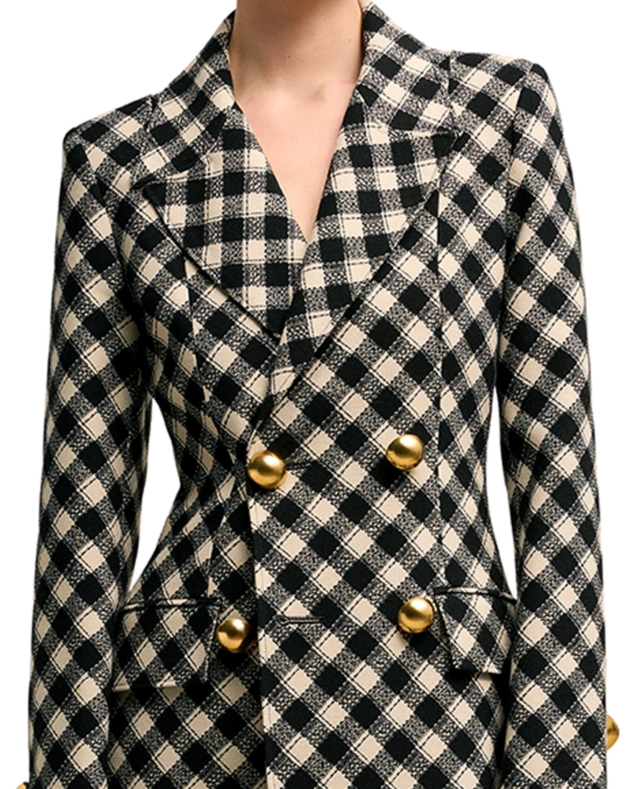 Just-Like-That-Kristin-Davis-Check-Coat