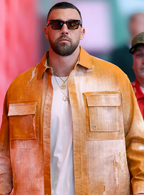 Kelce Chiefs 2025 Orange Jacket