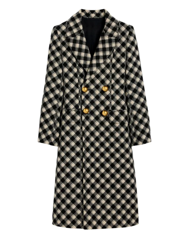 Kristin-Davis-Check-Print-Coat