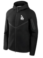 Los-Angeles-Dodgers-Black-Hooded-Jacket