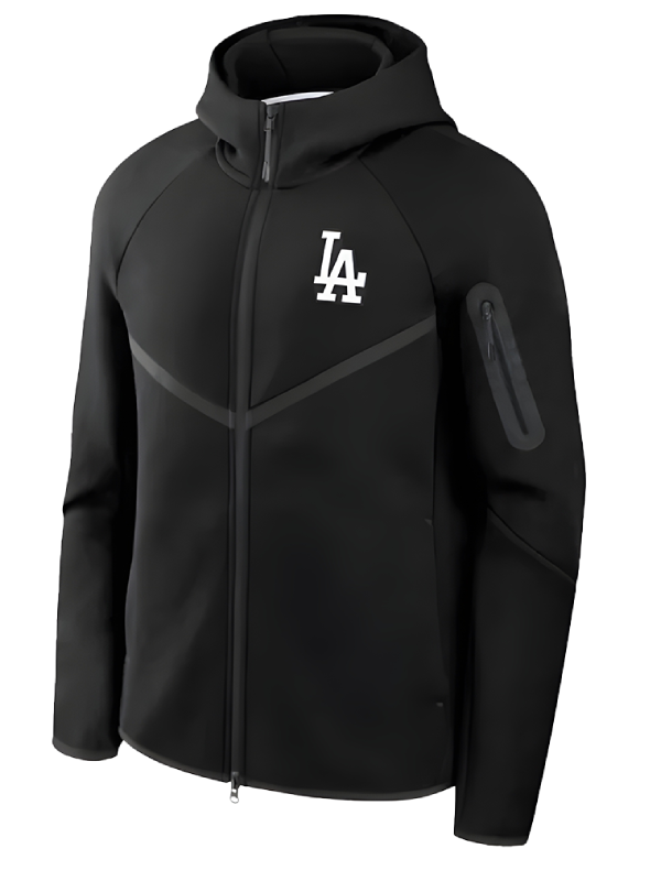Los-Angeles-Dodgers-Black-Hooded-Jacket