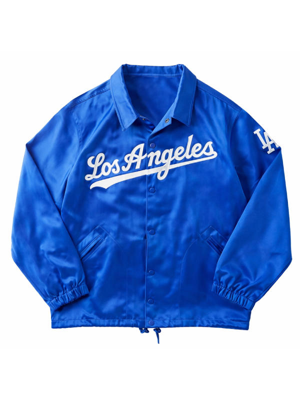 Malcolm-Washington-Los-Angeles-Dodgers-Blue-Satin-Jacket