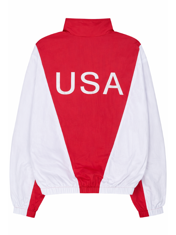 Marty Supreme 2025 Red and White Hooded Track Jacket