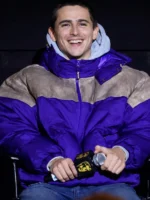 Marty Supreme BAFTA Screening Timothee Chalamet Purple Jacket
