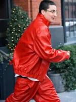Marty Supreme Red Leather Jacket
