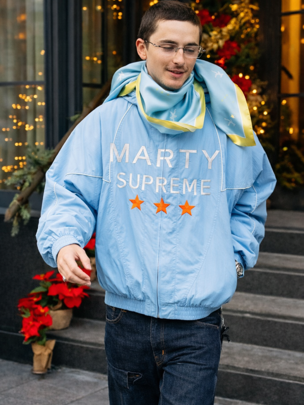 Marty Supreme Timothee Chalamet Jacket Blue