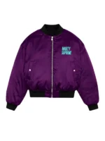 Marty Supreme Timothée Chalamet Purple Bomber Jacket