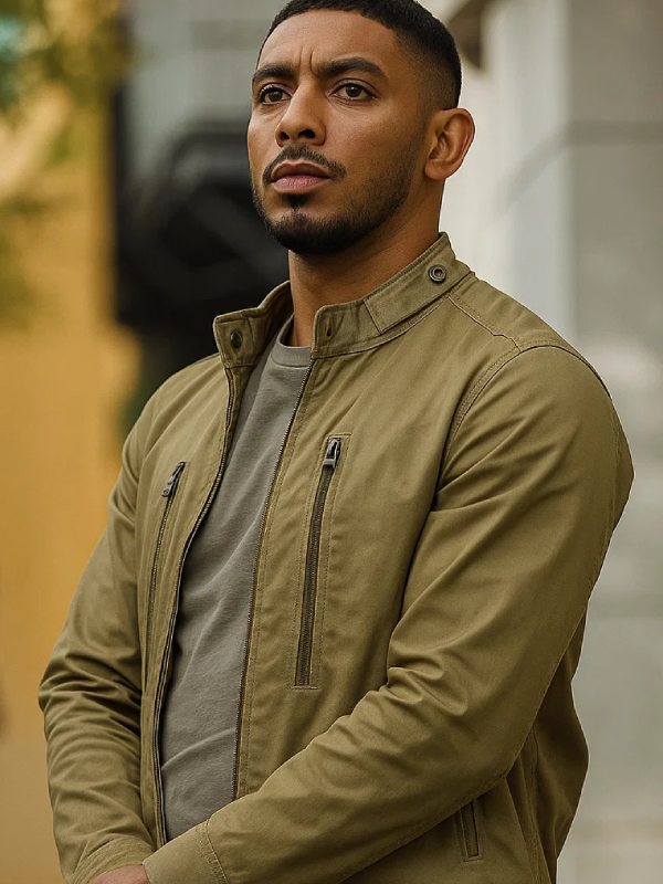 NCIS-Sydney-Sean-Sagar-Green-Jacket