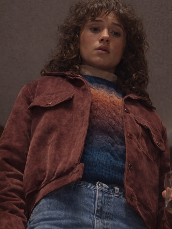 Natalia Dyer Stranger Things TV Series S05 Nancy Wheeler Corduroy Jacket