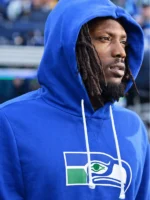 Nike Blue Seattle Seahawks Riq Woolen 2025 Sideline Hoodie