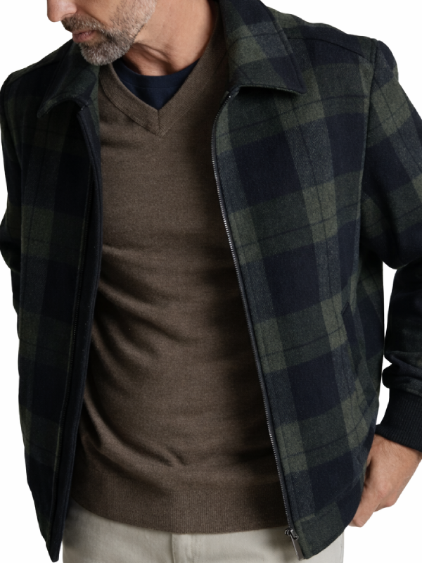 Nobody This 2025 Adam Brody Plaid Jacket